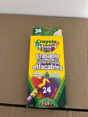 24 Pack of Crayola Colored Erasable Pencils 672424